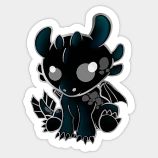 Kawaii night fury Sticker